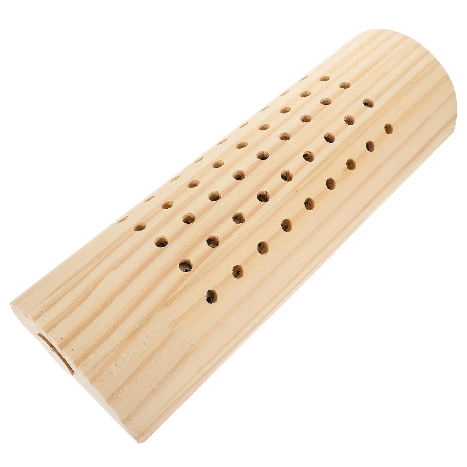 Comfortable Wooden Moxibustion Pillow Neck Pain Relief Pillow Moderate Size Easy Carry Neck Support Suitable for Home Massage