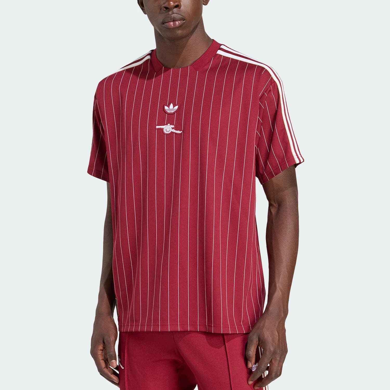Adidas genuine Three Leaves Men and Women Casual Retro Short Sleeve T-Shirt KB6427