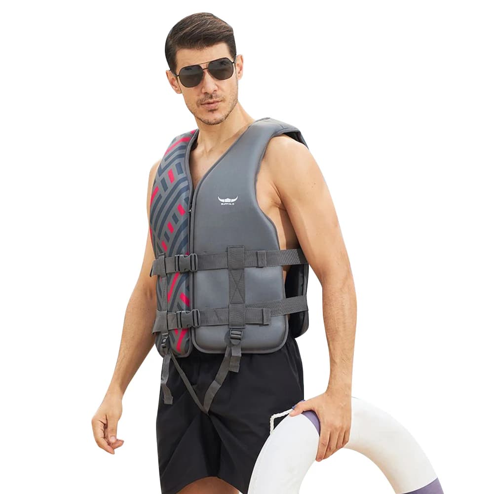Giubbotto di Salvataggio per Adulti, Gilet Galleggiante per Sport Acquatici, Pesca, Nuoto, Vela, Canottaggio, Kayak