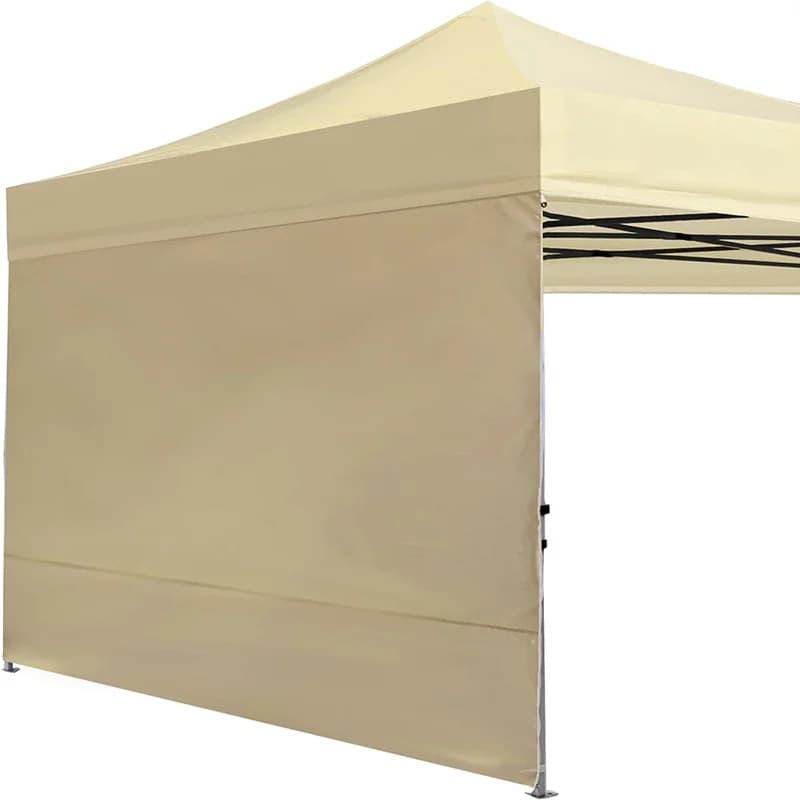 Tenda Laterale Impermeabile per Gazebo Pop-up a Gamba Dritta, 1 Pezzo, Solo Parete Laterale, Colore Kaki