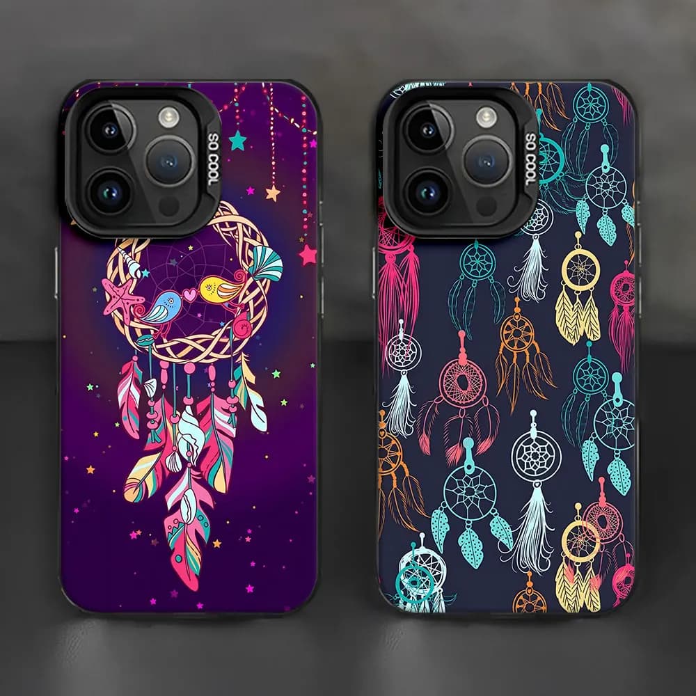 Phone Case For iPhone 18 17 Air 16 15 14 16e 12 11 Pro Max 13 Mini X XS XR 7 8 Plus Shockproof Cover Dreamcatcher Dream Catcher