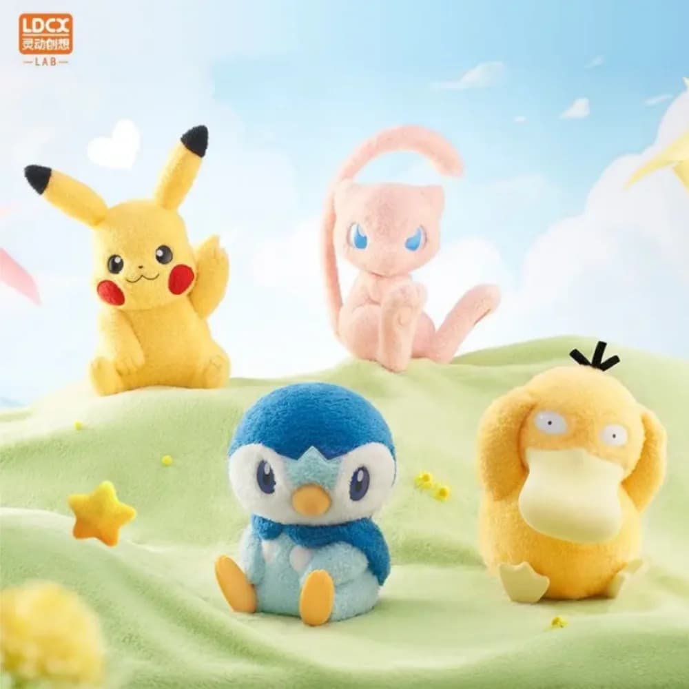 LDCX Pokémon Plush Doll Pikachued Bulbasaur Jigglypuff Lapras Eevee Anime Pokemoned Stuffed Toy Peluche Plush Doll Gift for Kid
