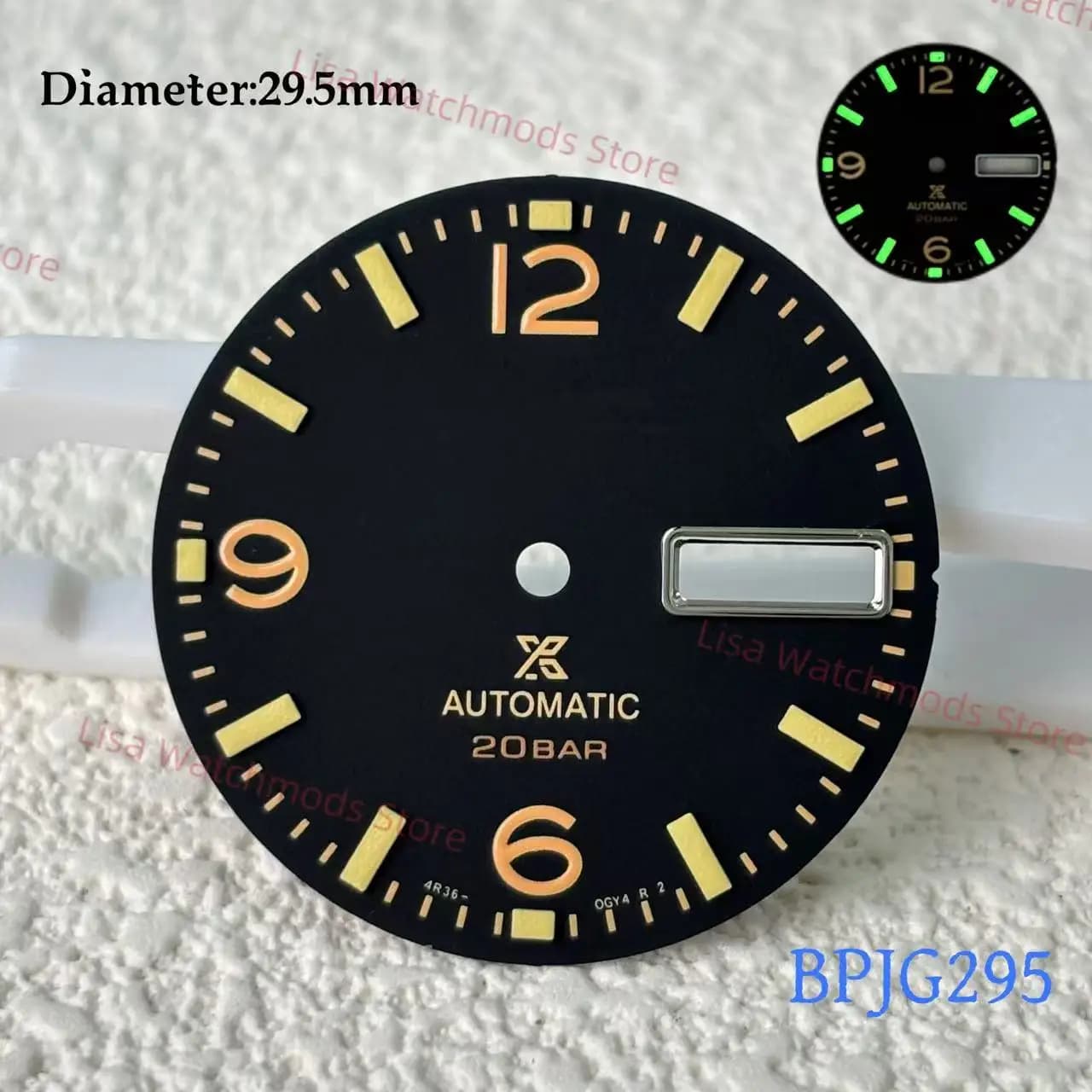 Hot Selling 28.5 mm Calendar Dial For NH 36 Movement Digital Scale Markings men watches