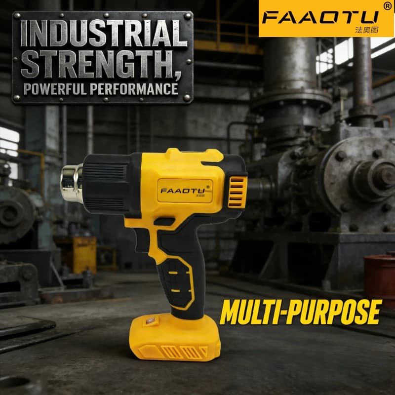 FAAOTU Cordless Heat Gun, Same Appearance & Premium Quality As DW, For Paint Removing Shrinking Welding Suitable for DW battery