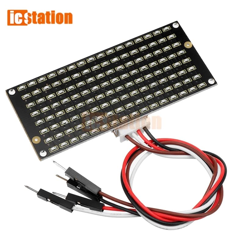 Modulo display a matrice LED 8*16 – Interfaccia I2C, 3.3V~5V per progetti fai-da-te Arduino, Micro:bit e Raspberry Pi