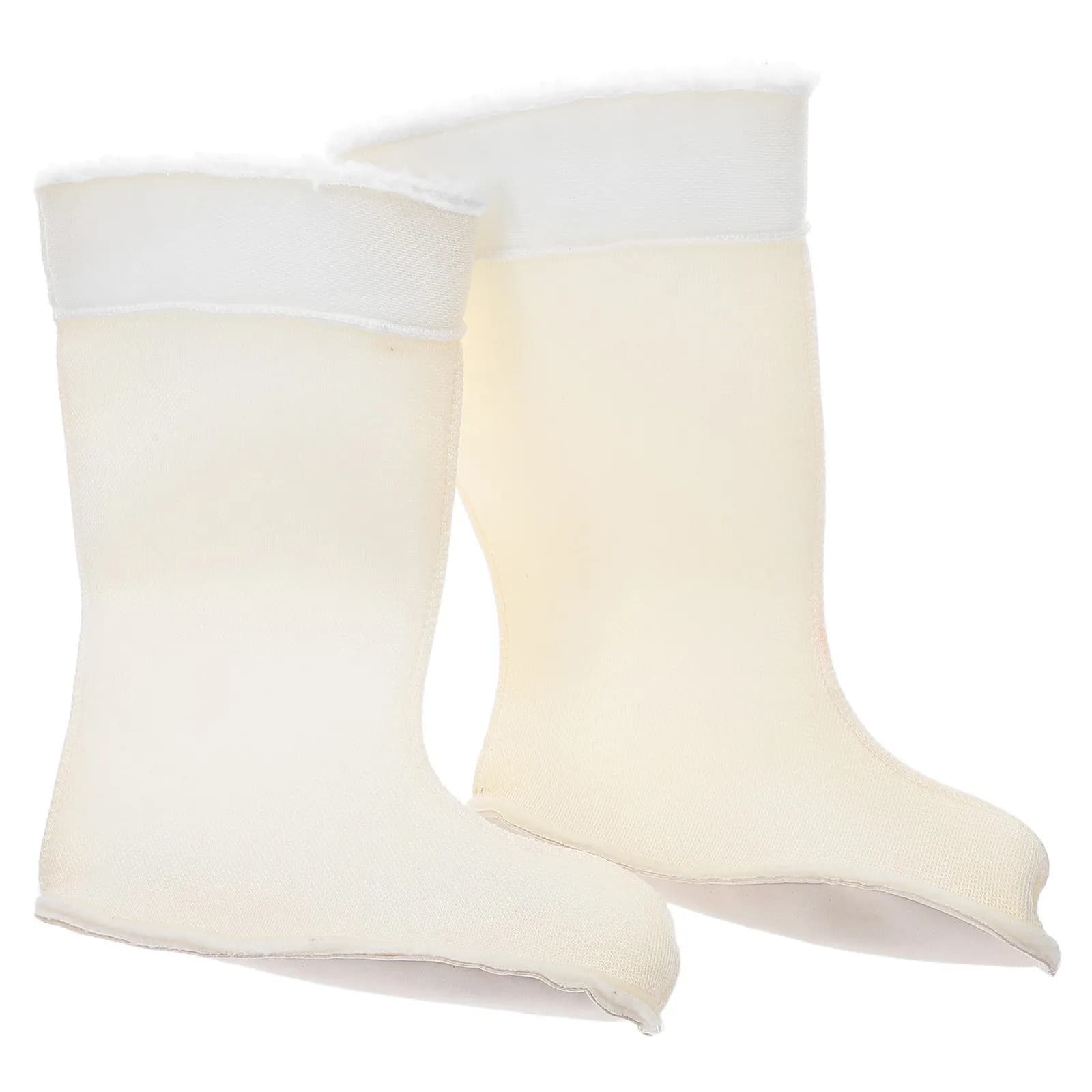 1Pair Men Insulated Warm Boot Liners Size 43-45 Soft Walking Boot Socks Winter Snow Rain Hiking Inserts Mud Boots Socks
