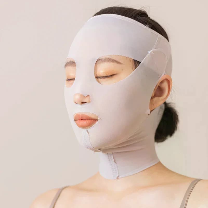3D Mask Reusable and Breathable for Female Beauty, Anti-Wheel, Modeling, Full Face Lifting Effect, Sleeping Mask