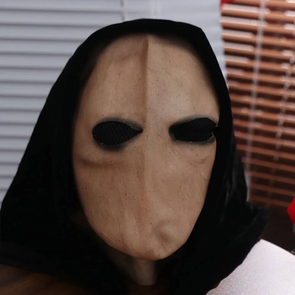 Faceless Man Halloween Slenderman Mask Dress Up Non-toxic Alien Skull Latex Helmet Realistic 3D Party Cosplay Props Carnival