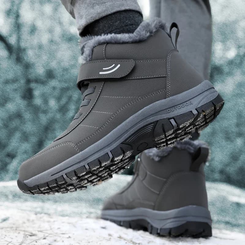 Uomo Donna Stivali da neve Casual Scarpe invernali Piattaforma Accogliente stivaletti in pelliccia calda Peluche Combattimento Uomo Donna Stivali da moto da trekking all'aperto