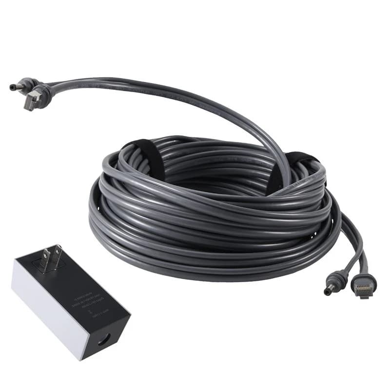 【Y19A】For Starlink Mini 10M 2-In-2 Data/Power Extension Cable Fast Charging Ethernet Only Standard US PLUG