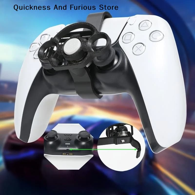 1 Pezzo Accessorio Volante per Controller di Gioco, Mini Volante per PS5, Accessori per Controller di Gioco PS5