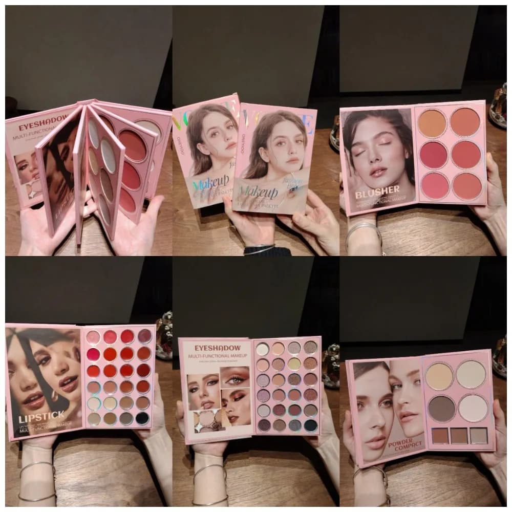 Nuova Palette Ombretti 67 Colori Opachi e Brillanti, Illuminante Lunga Durata, Palette Multifunzionale a Libro
