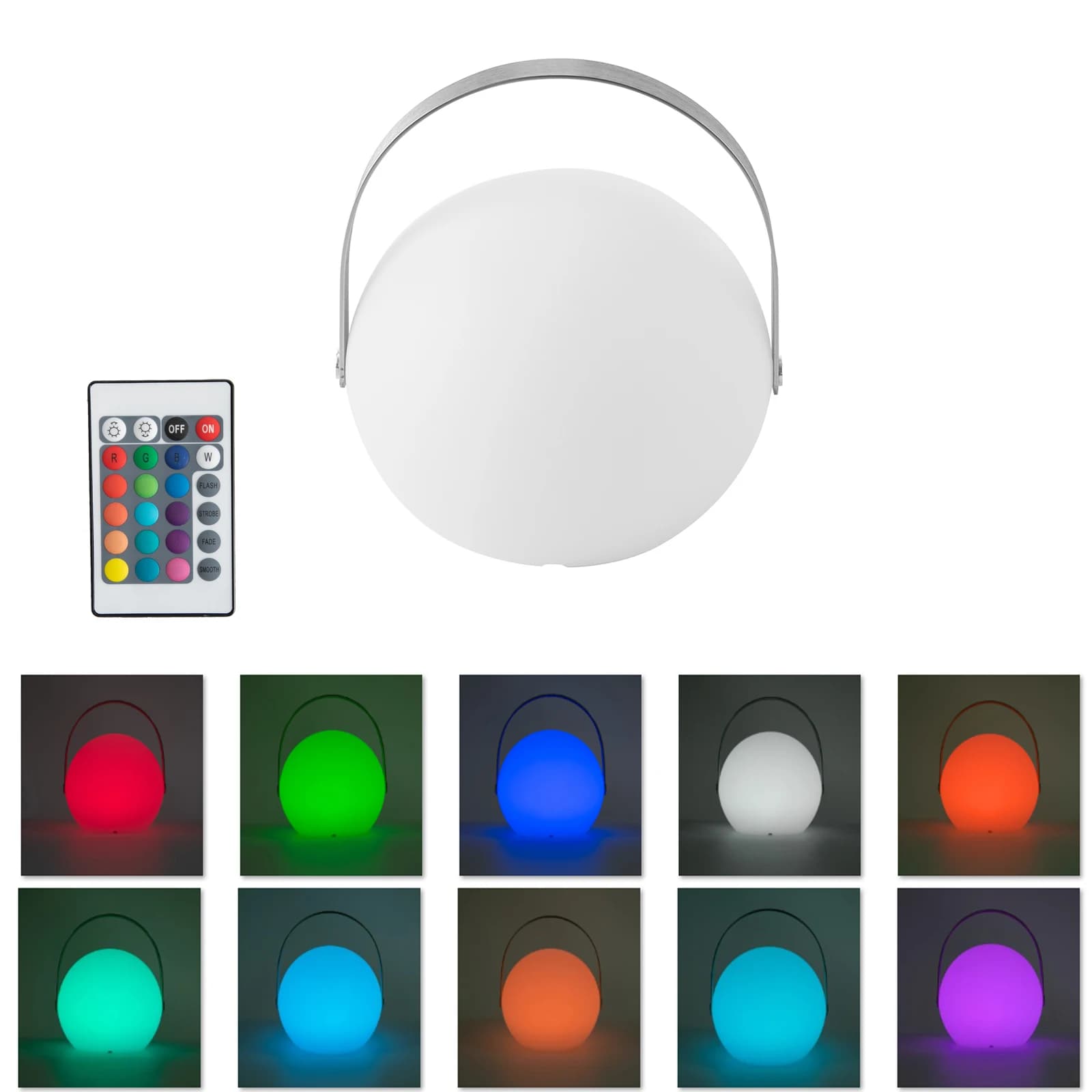 Lampada portatile Tuya a 16 colori con telecomando intelligente RGB LED Lampada da tavolo senza fili impermeabile per esterni Luce notturna USB da campeggio