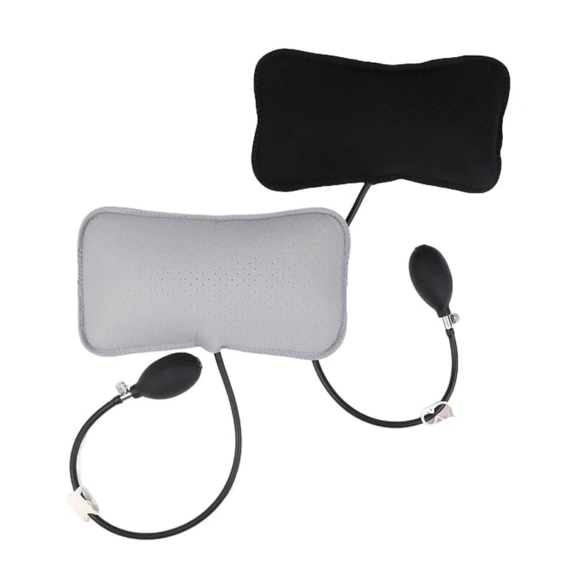 Cuscino Gonfiabile per Supporto Lombare, Portatile, per Collo e Spalle, Correttore di Postura, Cuscini Massaggianti, Design Ortopedico per Alleviare il Mal di Schiena