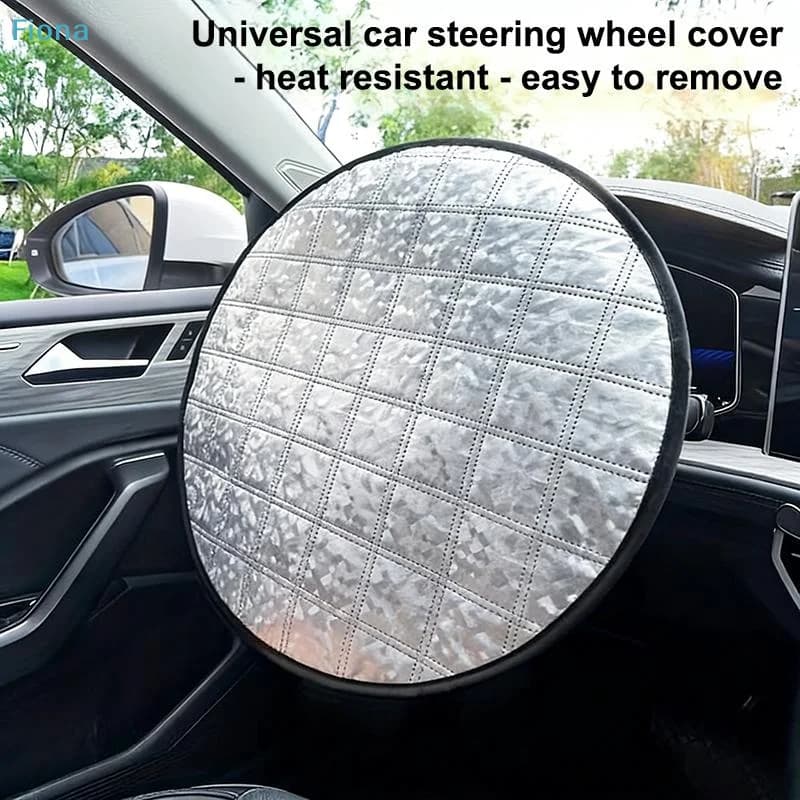 ✔ Coprivolante per Auto Resistente al Calore, Isolante Termico, Protettivo dal Sole e Compatibile con Diversi Modelli di Auto