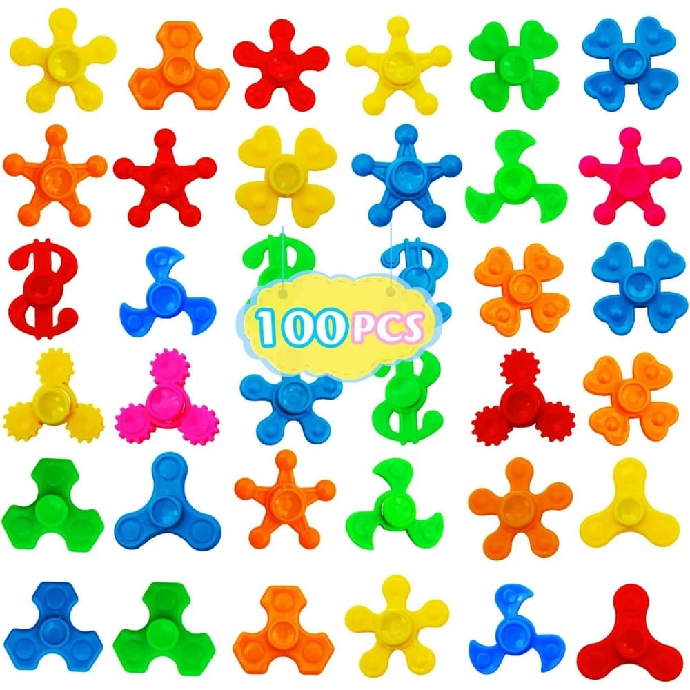 100 pz per bambini adolescenti adulti Mini mano Fidget Spinner giocattoli antistress giocattoli sensoriali bomboniere regali scatola del tesoro riempimenti