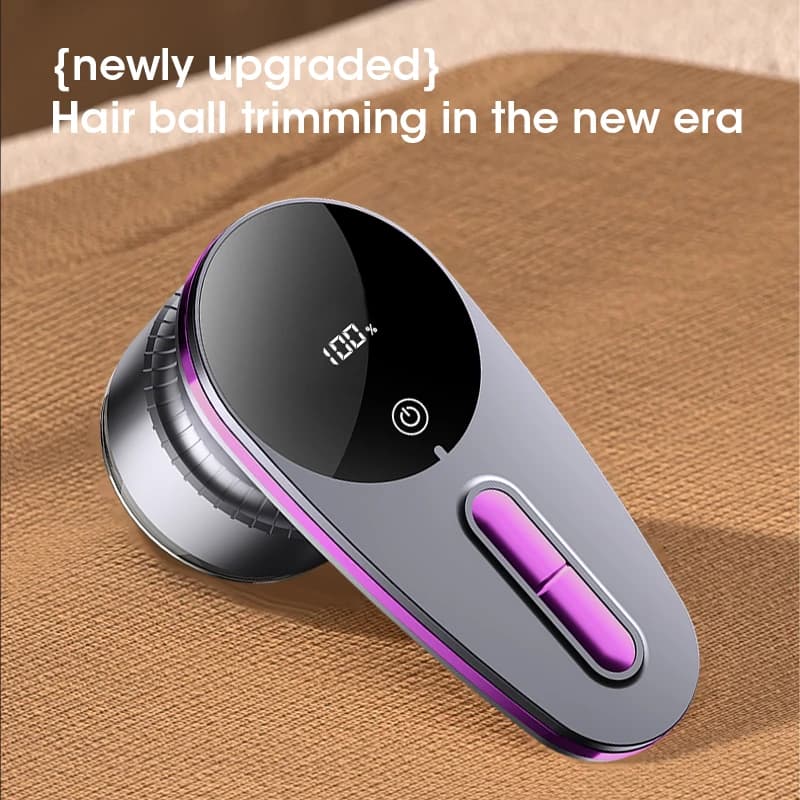 Rechargeable Electric Lint Remover with Digital Display Portable Fabric Shaver Hairball Trimmer for Clothing