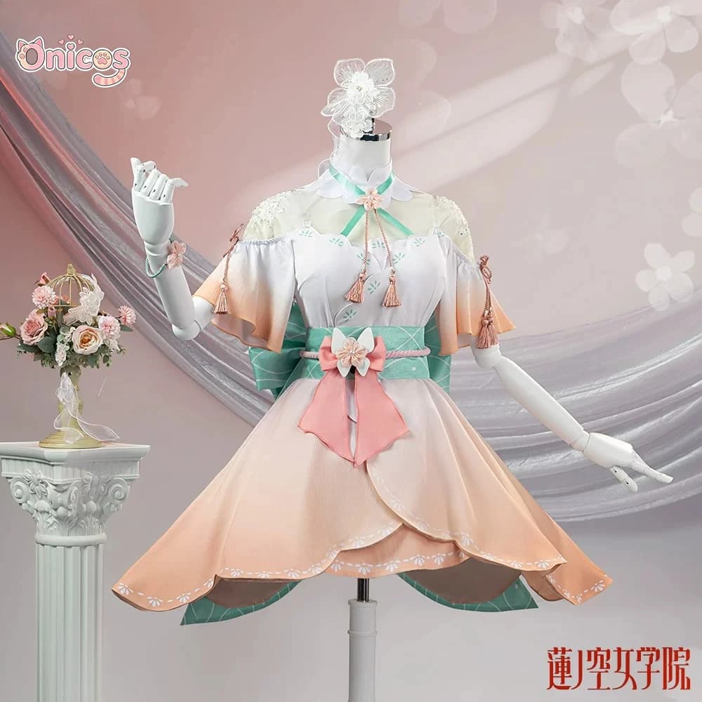Costume Cosplay Love Live Hasunosora Hanamura Kanata Otose Kozue Momose Tsuzuri, Abito Elegante Set Completo per Halloween Onicos