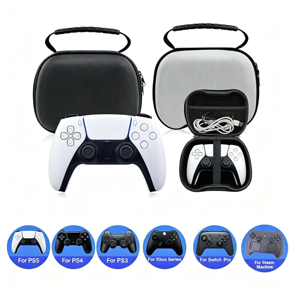 Travel Carry Bags For PS5 Controller Protective Case For PS4\3\Nintendo switch 2 Pro\Steam Machines Controller Gamepad Accessory