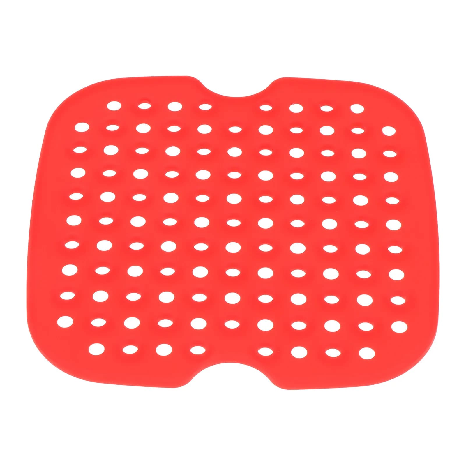 1 Pezzo Tappetino in Silicone Antiaderente Perforato per Friggitrice ad Aria, Resistente al Calore, Riutilizzabile, Facile da Pulire, Lavabile in Lavastoviglie, per Pane e Patatine