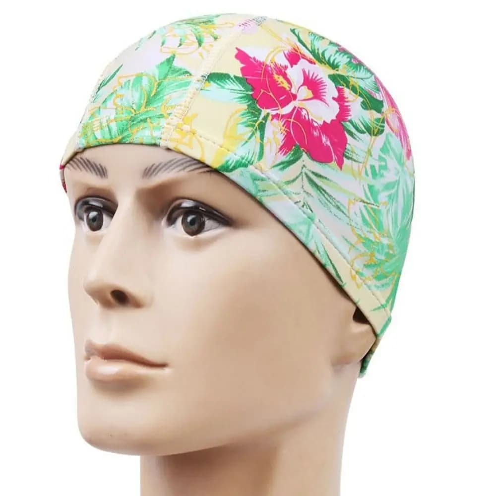 Swimwear 2024 to Rapid Drying, Breathable with Floral Patterns, Fashion Bath Hat, Elastic Sports Turban