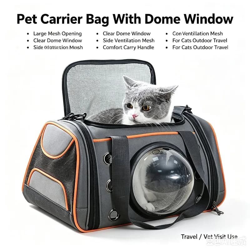 Foldable Space Capsule Pet Carrier Bag Multifunctional Handheld Car Travel Portable Cat Backpack for Pets