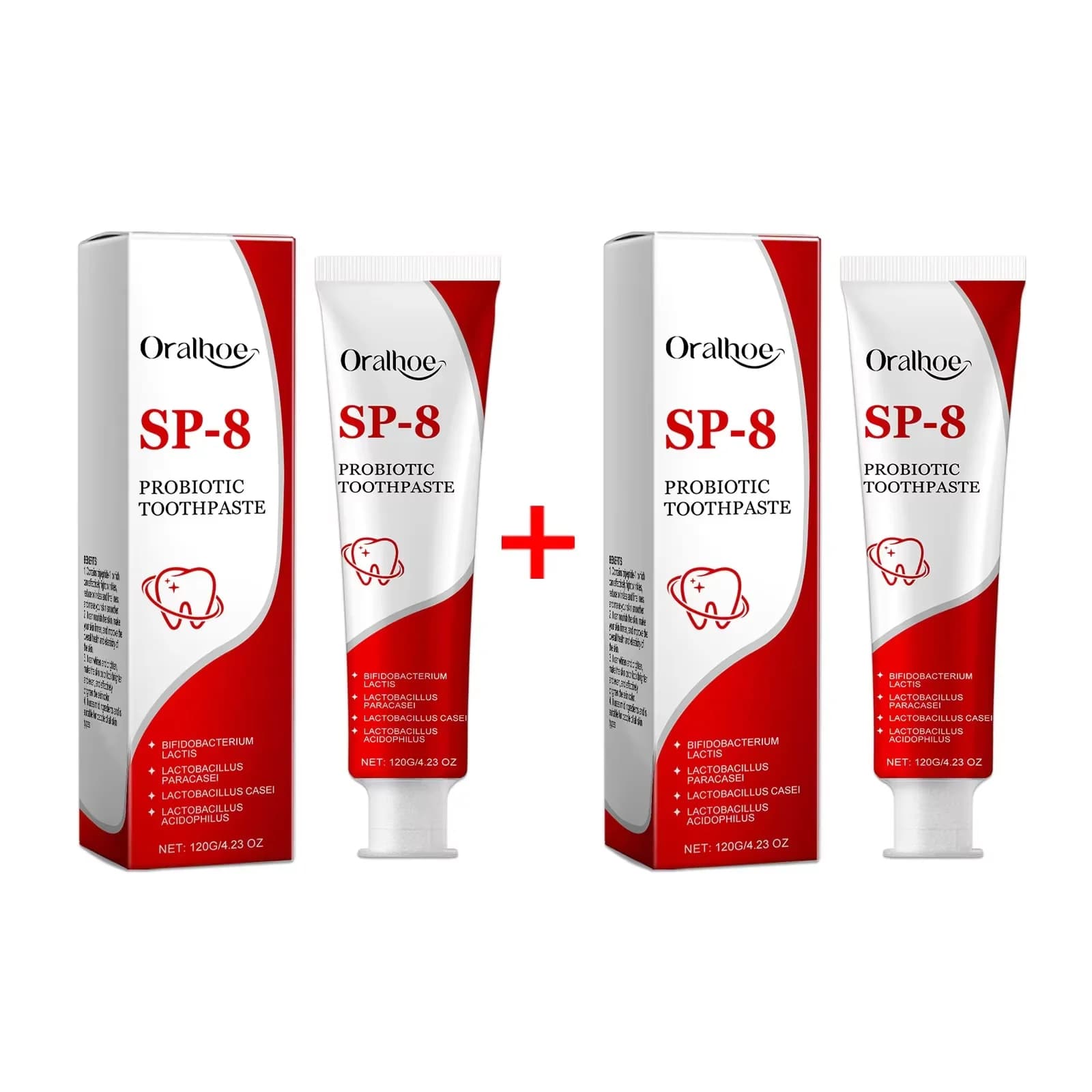 Sp-8 Dentifricio probiotico Schiarente Menta Alito fresco Pulizia profonda Rimuovi macchie di placca Igiene orale Dentifricio sbiancante