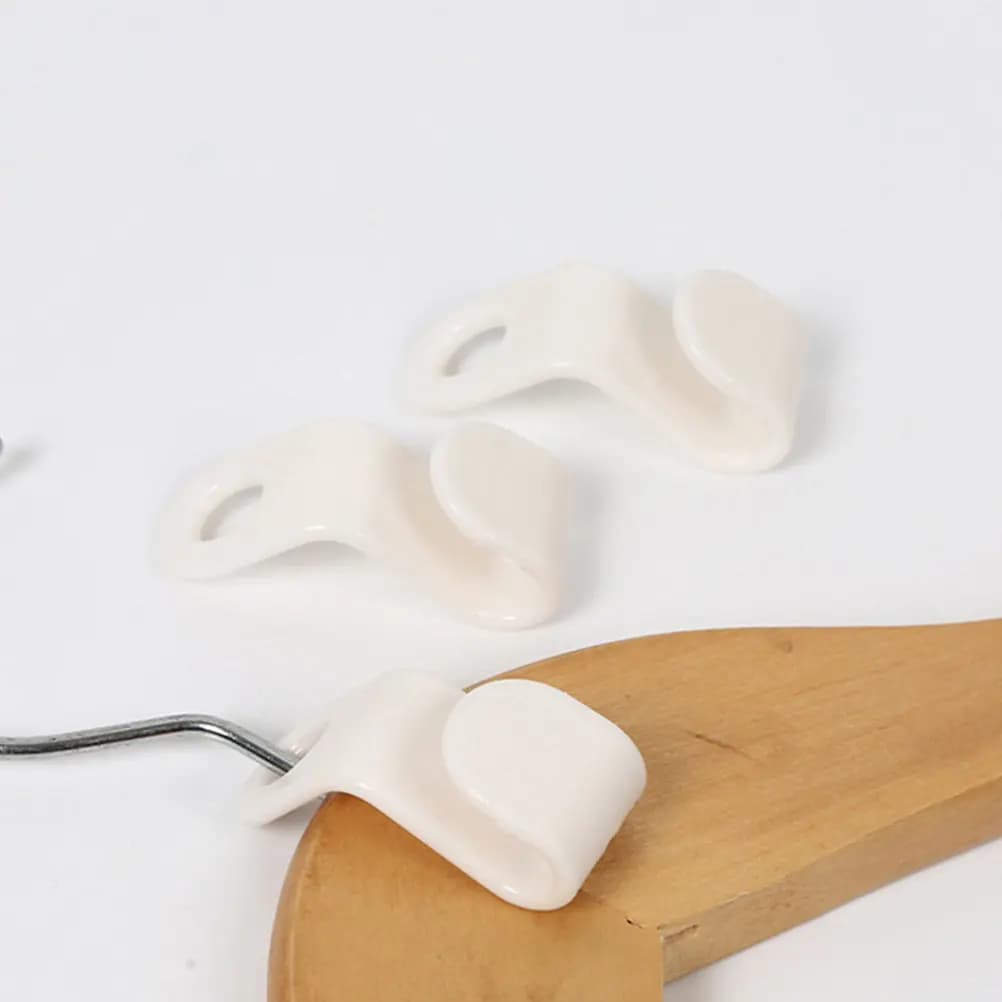 40 Pezzi Ganci Connettori per Appendiabiti in PP, Clip Antiscivolo Resistenti per Vestiti, Organizzatore Salvaspazio per Armadio, Appendiabiti a Cascata