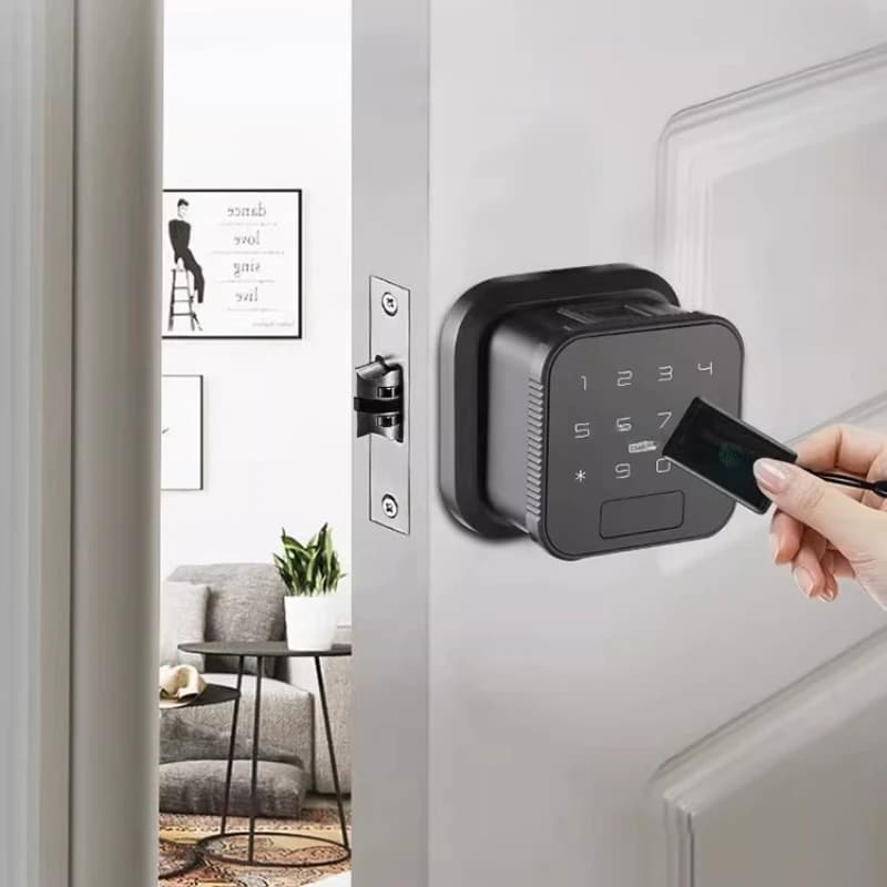 Serratura con impronta digitale, serratura intelligente per camera da letto, serratura con password per ufficio, serratura elettronica per interni