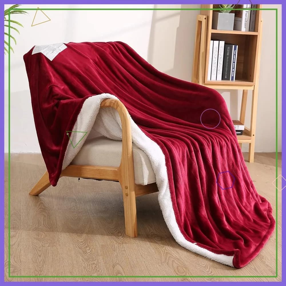Coperta elettrica riscaldata 50" x 60", in morbido flanella con 4 livelli di riscaldamento e spegnimento automatico, lavabile in lavatrice per casa e ufficio