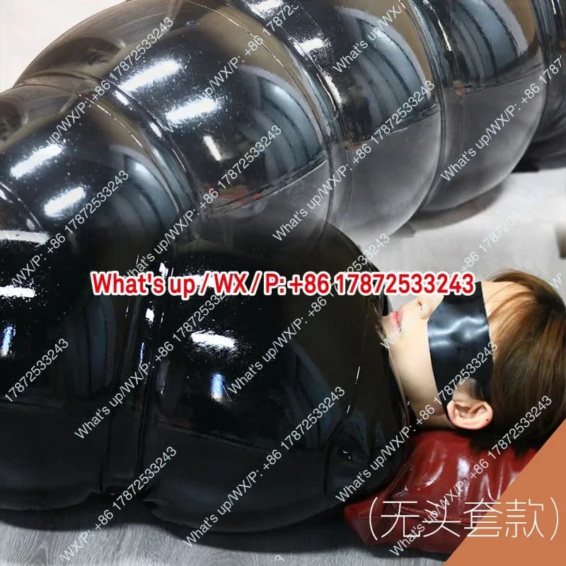 Latex inflatable sleeping bag, latex suspension fixed bag