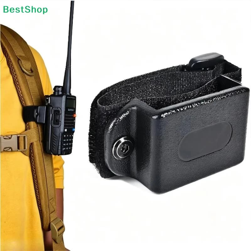 〔Z〕Walkie Talkie Quick Release Bracket Adjustable For Backpack Outdoor Radio Holder