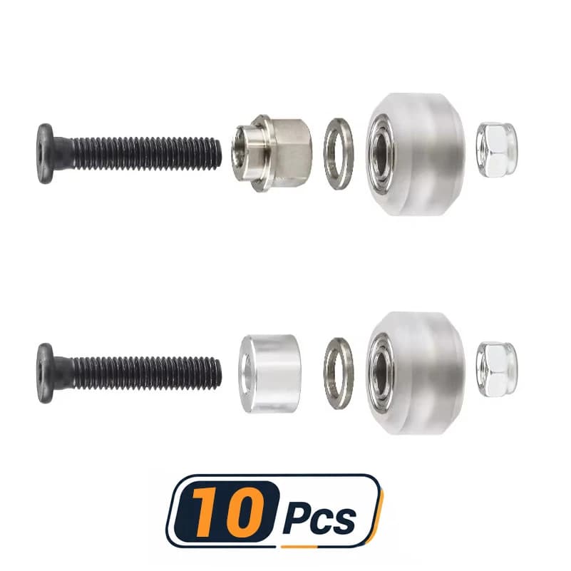 10Pcs Openbuilds Polycarbonate PC Extreme Mini V Wheel Kits for V-Slot Linear Rail Aluminum Profile 3D Printer CNC Router DIY