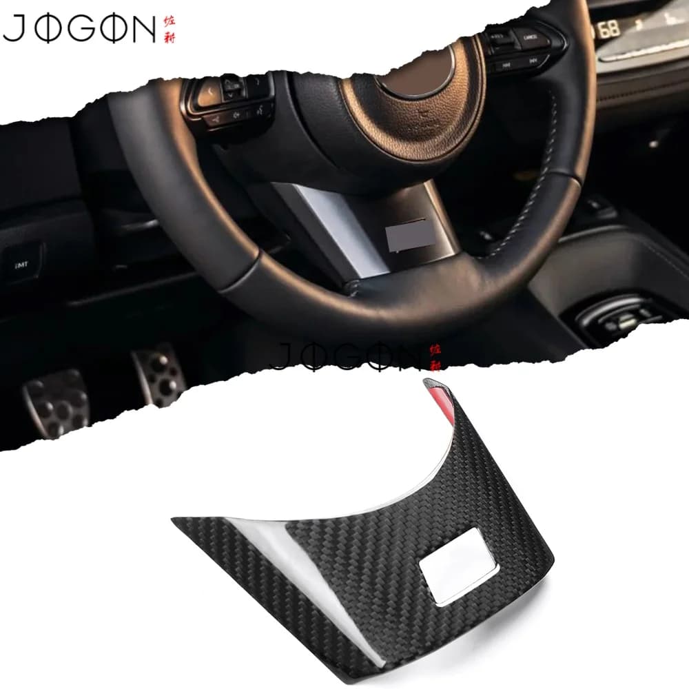 Per Toyota GR Yaris 2025 2026: Accessori in Vera Fibra di Carbonio per Interni Auto - Striscia Pulsanti Volante e Rivestimento Pannello Inferiore