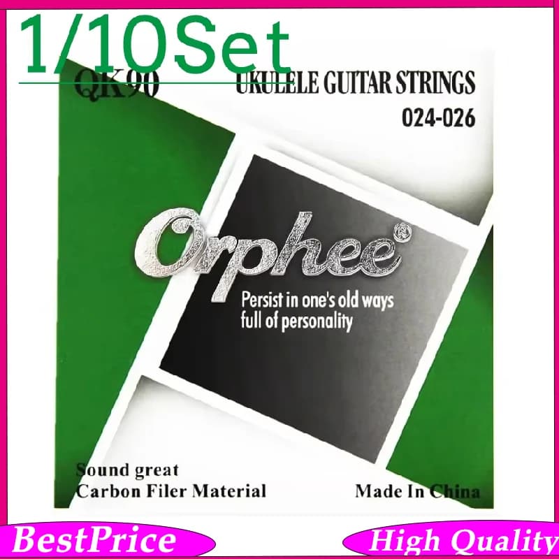 Orphee Nylon Carbon Blend Ukulele Strings 4 Strings Bright Sound Good Stability Guitarra Parts & Accessories