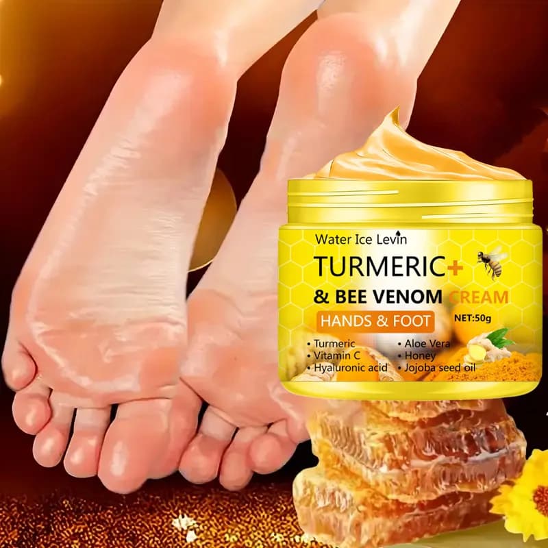 Turmeric Bee Venom Anti-Drying Crack Foot Cream Hand Cracked Repair Skin Removal Care Cream Dead Feet Hand Skin
