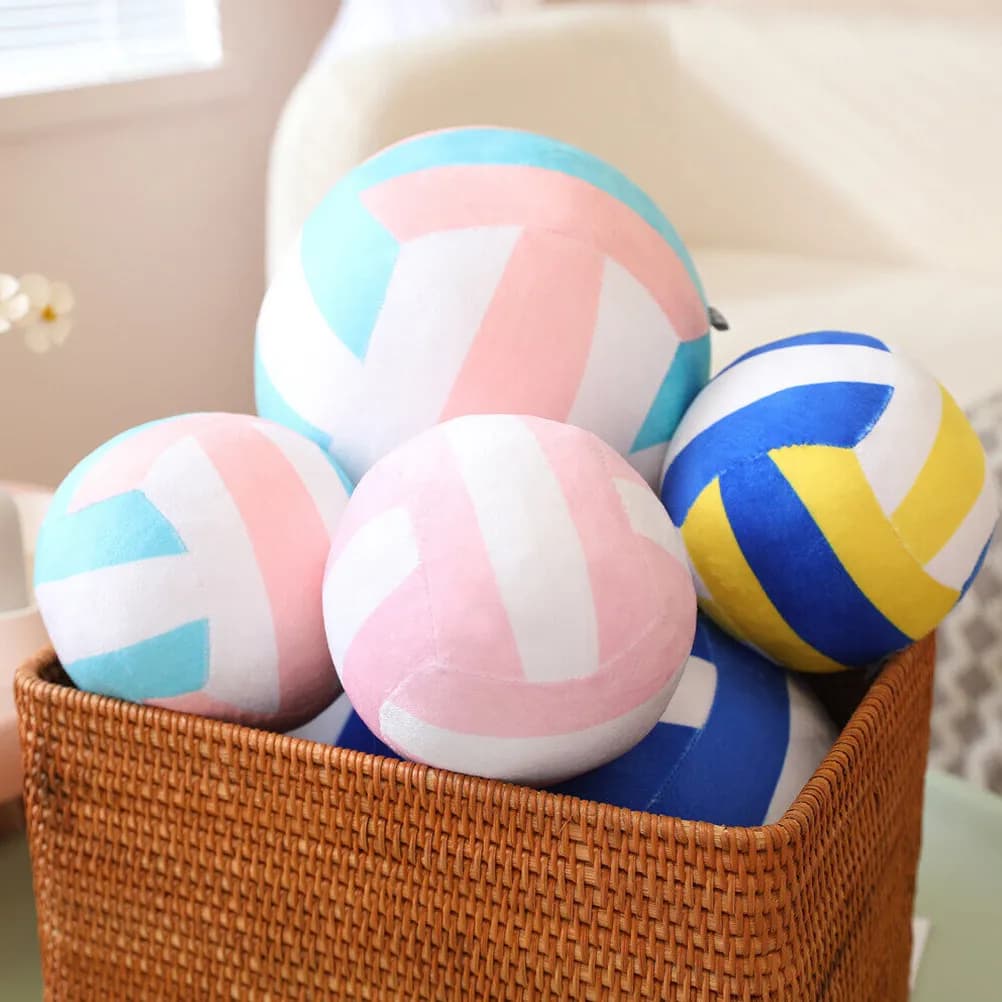 Cuscino a forma di pallone da pallavolo, regalo di compleanno per ragazze adolescenti, morbido e resistente, decorazione per la casa, camera da letto sportiva