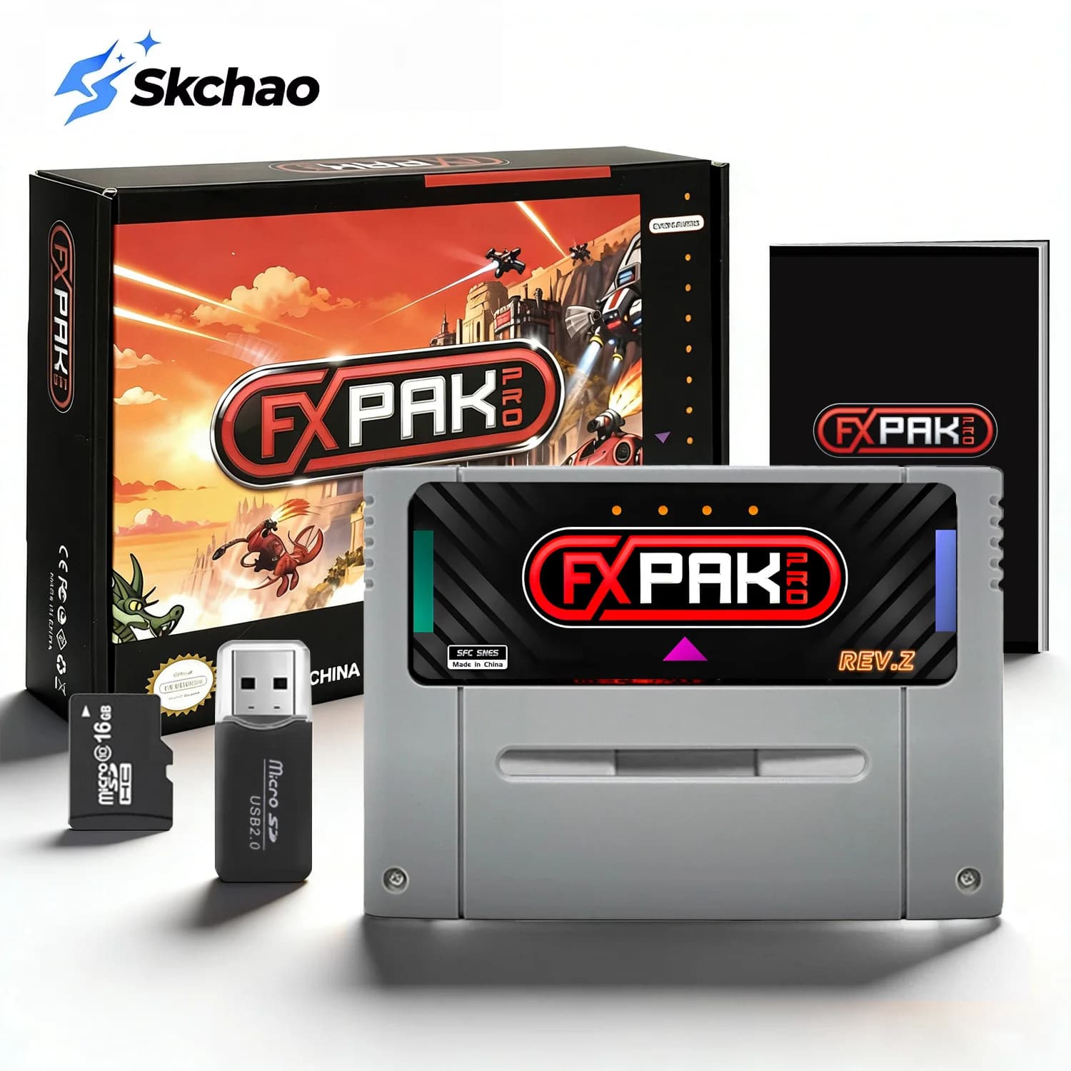 Fxpak Pro Rev.Z Version SNES Flash Card For Super Famicom Video Console Multi Cartridge Pro All Enhancement Special Chip FXPAK