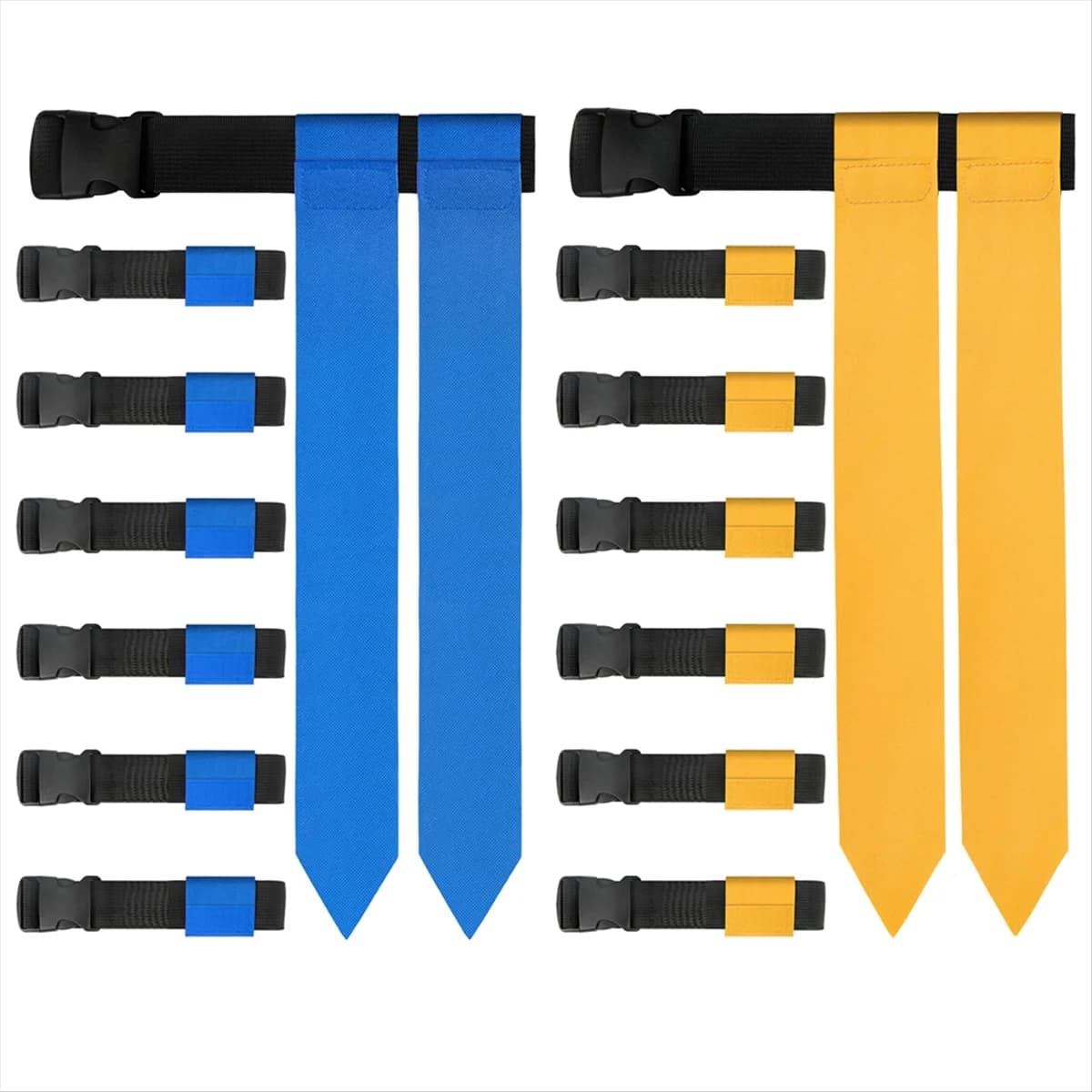 Flag Football Belts, 14 Player Adjustable Flag Football Set for Sports Training Competition HOT