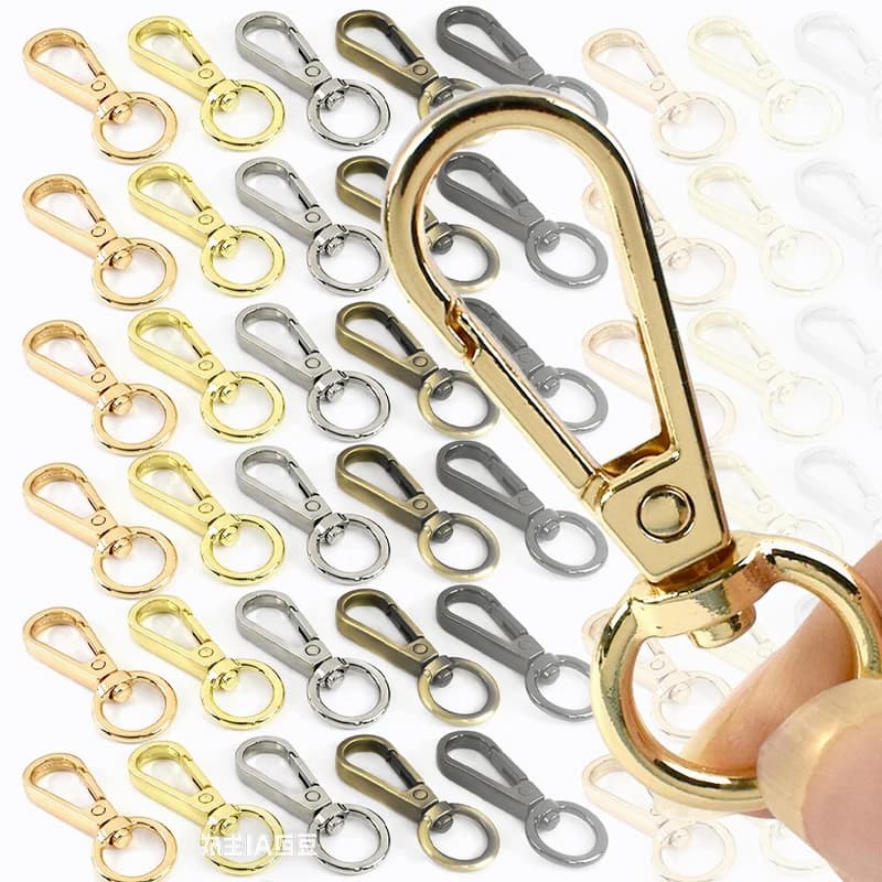 5/10 Pz 13*50mm Fibbie In Metallo Borsa Cinghia Girevole Aragosta Chiusura Moschettoni Collare di Cane Portachiavi Moschettone Pinze Accessori Hardware