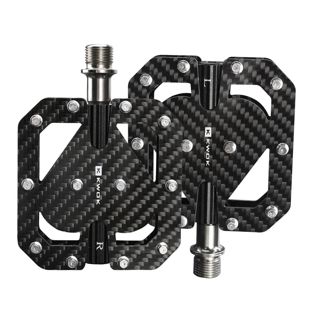 Bicycle Pedals 111x80x17mm 2025 New Tianimu Bike Components in Alloy Super Light with Carbon Fiber Nucleus and 3 Bearings