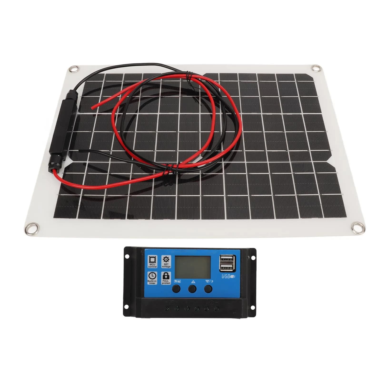 Kit pannello solare 300W DC 12V 24V 50A IP67 pannello solare impermeabile ad alta efficienza e Controller caricatore solare per Camper RV