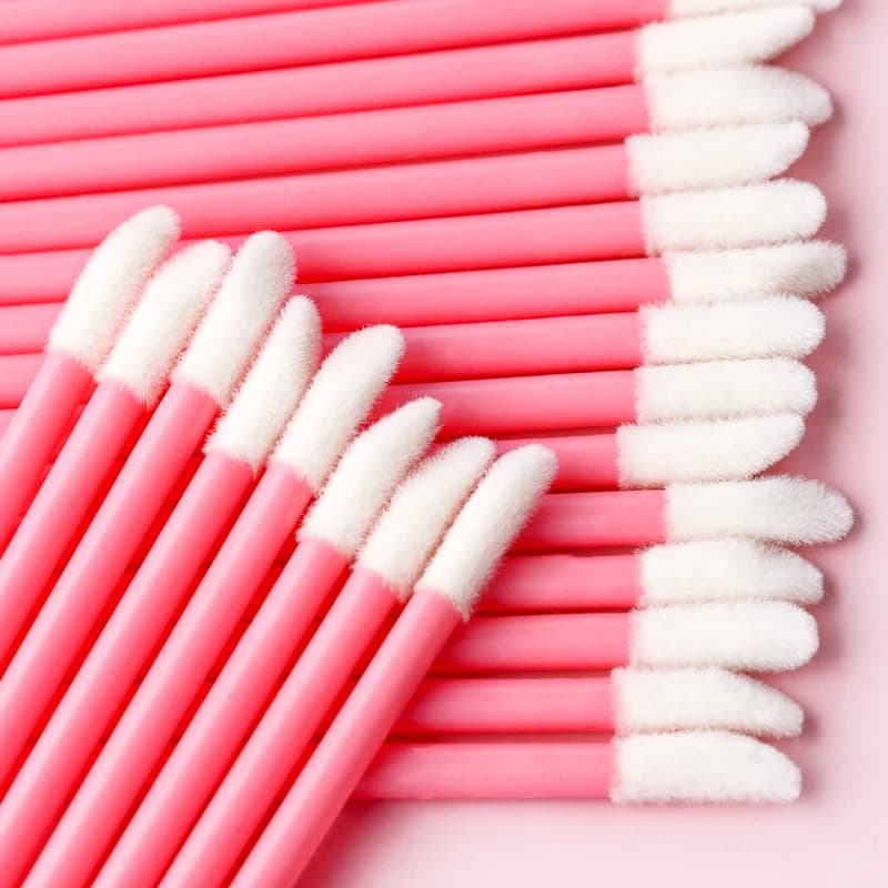 50 pz Applicatori per Lucidalabbra all'Ingrosso, Pennelli per Labbra, Pennelli per Ciglia, Pennelli per Rossetto, Strumenti per Trucco e Bellezza