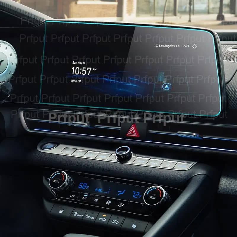 Pellicola protettiva per schermo in vetro temperato per HYUNDAI Elantra 2021-2024 Protezione per schermo di navigazione per auto Display di controllo centrale
