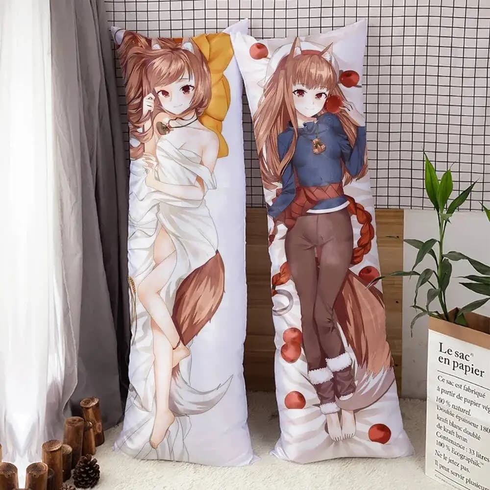 Anime Spice And Wolf Holo Dakimakura Hing Body Case Biancheria da letto per la casa Otaku Federa per cuscino 6 dimensioni