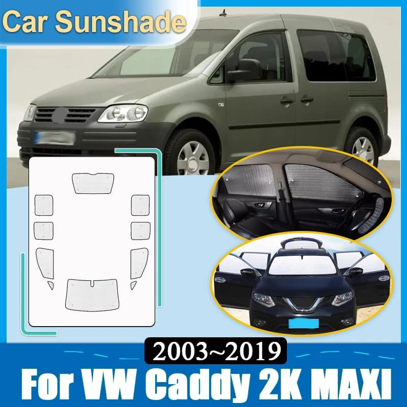 Per Volkswagen VW Caddy 2K MAXI 2003~2019 Parasole per Parabrezza Auto Protezione UV Riflettore Visiere Tende Parasole Accessori
