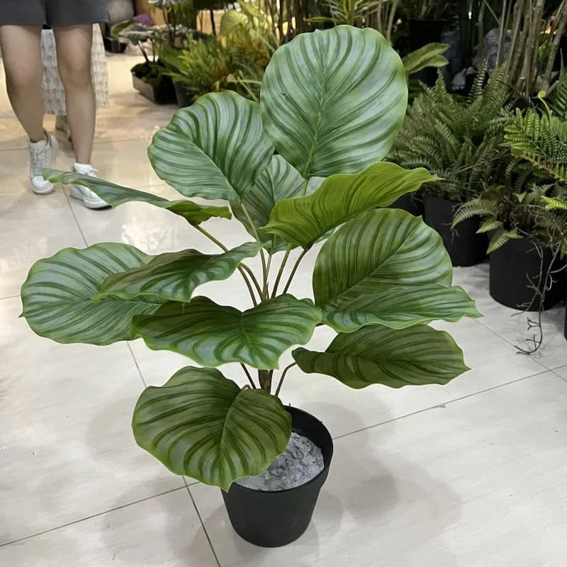 Artificial green apple leaves for home decoration Artificial flowers Green plants Background materials Aesthetic room furniture