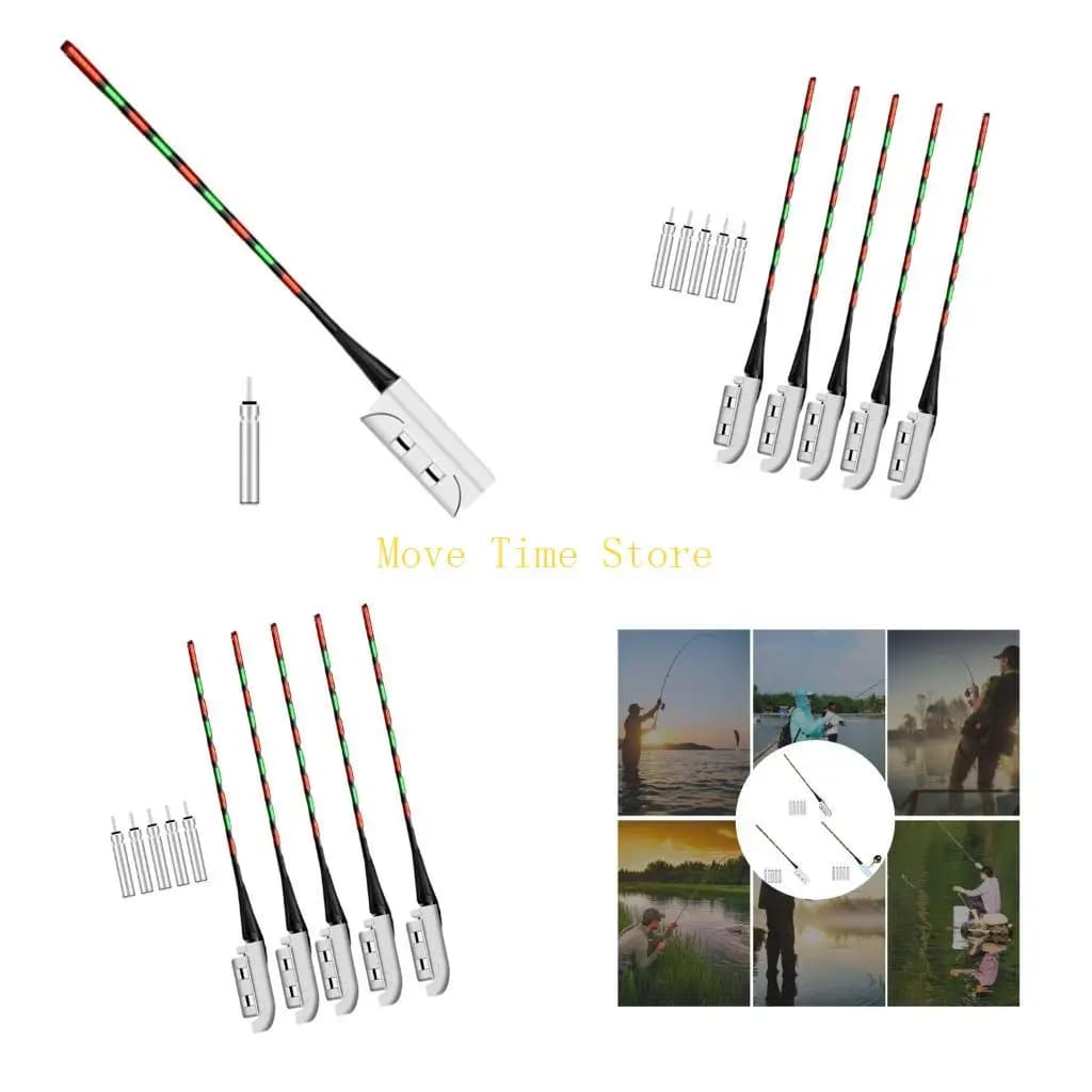 92ME Portable Fishing Rod Tip Light Led Fising Glow Fish Rod Alarm Lamp Night Fishing Bites Removable