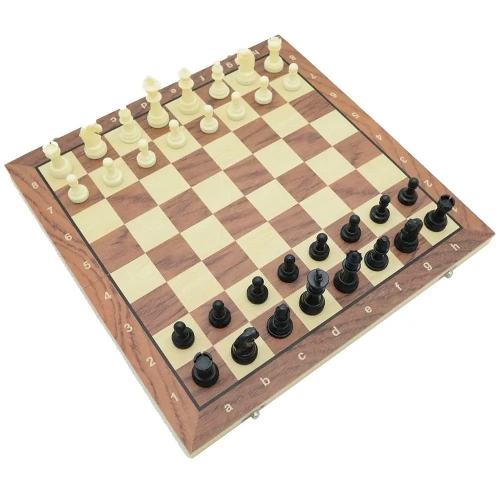 Chessboard Solid Wooden International Chess Magnetic Foldable Educational Chess Game Set Portable Improve Intelligence