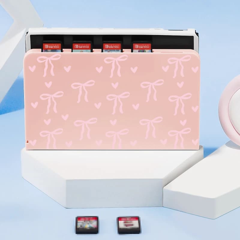 Una custodia docking per console di gioco per Switch, adatta per Switch NS/OLED, con 5 slot per schede di gioco, guscio protettivo